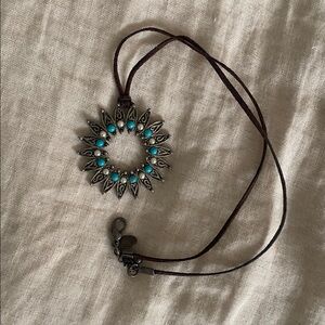 Vintage Turquoise Pendant Necklace